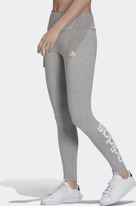 adidas Sportswear ESSENTIALS HIGH-WAISTED LOGO LEGGING - Dames - Grijs