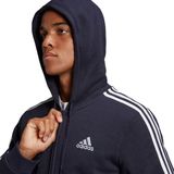 adidas Essentials Fleece FZ Hood Heren Sporttruien navy (marineblauw) Mannen