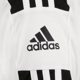 Adidas - Tops - Wit - Heren - Polyester - Stijlvol Bedrukt Ronde Hals T-shirt