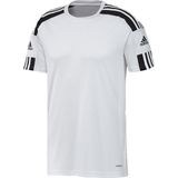 Adidas - Tops - Wit - Heren - Polyester - Stijlvol Bedrukt Ronde Hals T-shirt