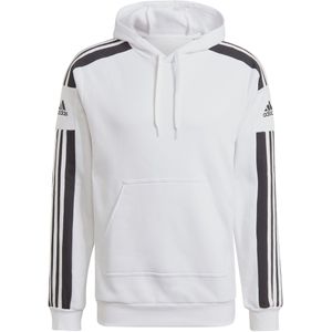 adidas - Squadra 21 - Herenhoodie - Zwart - Fleece van 70% Katoen en 30% Gerecycleerd Polyester