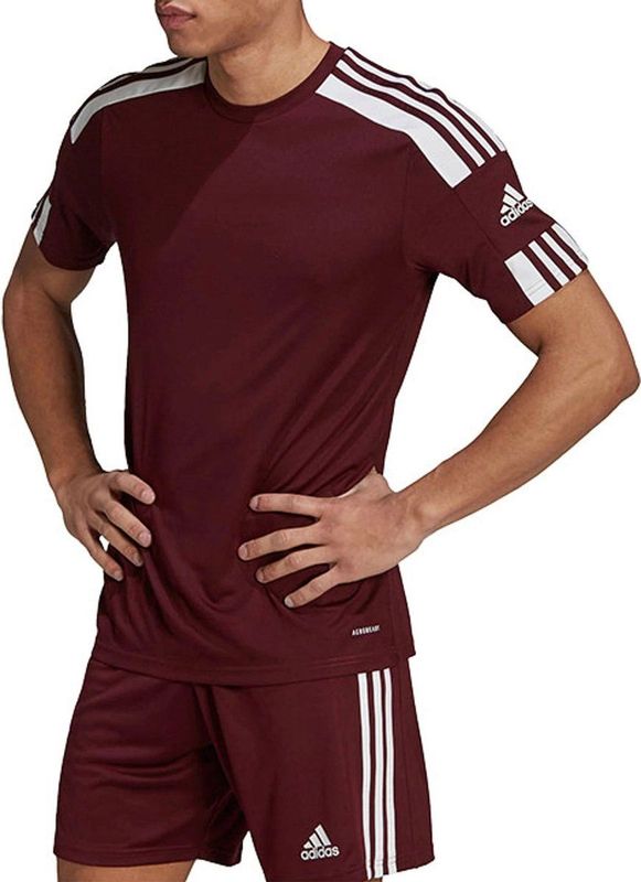 Adidas - Squadra 21 T-shirt - Korte Mouwen - Zwart - 100% Gerecycled Polyester