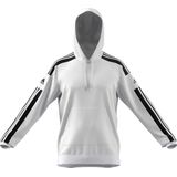 adidas - Squadra 21 - Herenhoodie - Zwart - Fleece van 70% Katoen en 30% Gerecycleerd Polyester