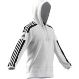 adidas - Squadra 21 - Herenhoodie - Zwart - Fleece van 70% Katoen en 30% Gerecycleerd Polyester