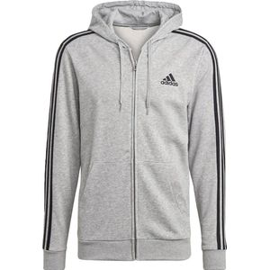 adidas Essentials FullZip Hoodie Heren - Sporttruien - grijs - Mannen