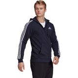 Essentials - French Terry 3-Stripes - Ritshoodie - Blauw