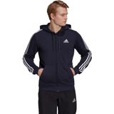Essentials - French Terry 3-Stripes - Ritshoodie - Blauw