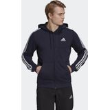 Essentials - French Terry 3-Stripes - Ritshoodie - Blauw