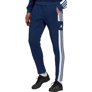 adidas - Squadra 21 - Sweat Trainingsbroek - Donkerblauw - Fleece - Vochtafvoerende AEROREADY technologie
