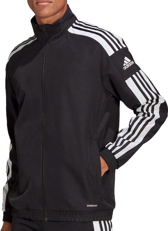 Adidas - Squadra 21 - Presentation Jas - Zwart - 100% Gerecycled Polyester, AEROREADY