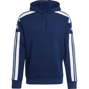 adidas - Squadra 21 - Hoodie - Zwart - 70% Katoen, 30% Gerecycled Polyester Fleece
