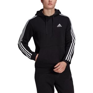 adidas Sportswear Essentials Fleece 3-Stripes Hoodie - Heren - Zwart