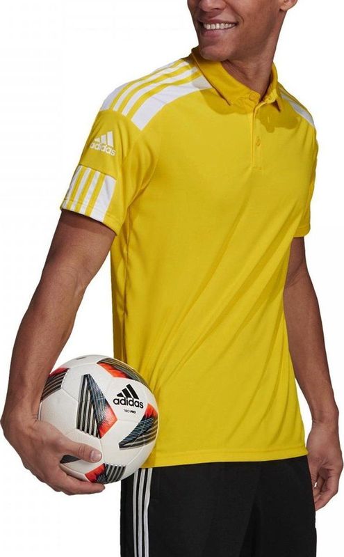 Adidas Squadra Polo Heren - Geel Wit