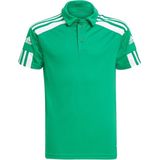 adidas Squadra 21 Kinder atmungsaktives Polo-Shirt mit AEROREADY-Technologie Sport-Shirt für Jungen und Mädchen Kurzarm-Shirt GP6424 Grün/Weiß