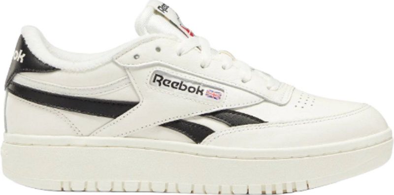 Reebok - CLUB C DOUBLE REVENGE - Sneaker - Chalk Cblack Chalk - Vetersluiting