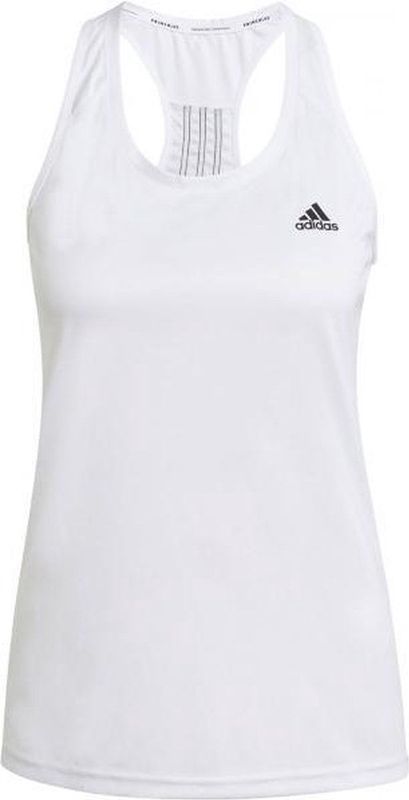 adidas - Primeblue Designed 2 Move 3-Bandes - Sporttanktop - Slim-fit - Zwart