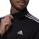 adidas - Primegreen Essentials Warm-Up 3-Stripes - Trainingsjack - Zwart