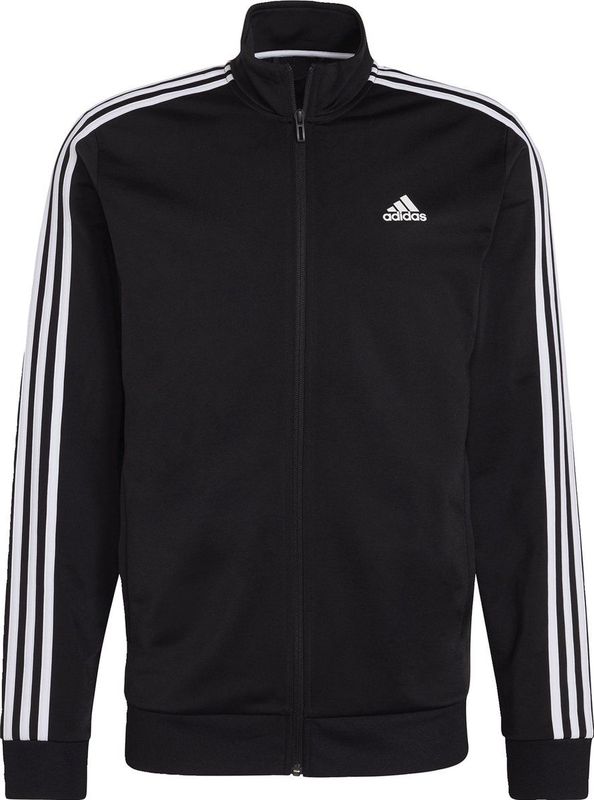 adidas - Primegreen Essentials Warm-Up 3-Stripes - Trainingsjack - Zwart