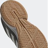 Adidas - Ligra 7 - Indoorschoenen - Zwart - Synthetisch Leer - Ademend Bovenwerk