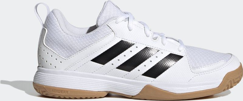 adidas - Ligra 7 - Indoor Schoenen - Wit - Synthetisch Leer - Kinderen