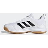 Adidas ligra 7 indoor schoenen in de kleur wit/zwart.