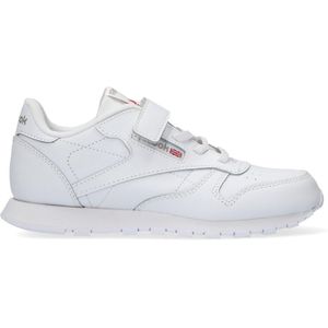 Reebok Klassiek leer uniseks-kind Schoenen, White Carbon Vector Blue, 27.5 EU