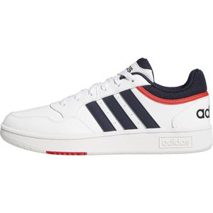 Adidas - Hoops 3.0 - Sportschoenen - Wit - Synthetisch Leer