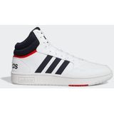 adidas Hoops 3.0 Mid Classic Vintage Shoes Sneakers heren, Ftwr White/Legend Ink/Vivid Red, 49 1/3 EU