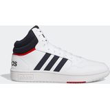 Adidas - Hoops 3.0 Mid - Sneakers - Zwart - Synthetisch Leer