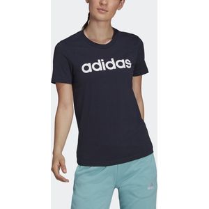 adidas Sportswear LOUNGEWEAR Essentials Slim Logo T-shirt - Dames - Blauw