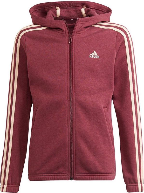 Adidas - 3 Striker Fl - Sweatshirt - Rood - Met Rits