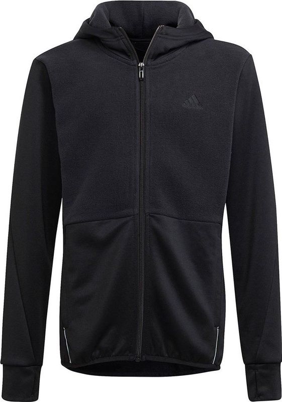 Adidas - Fl Fleece Hoodie - Zwart - 100% Gerecycled Polyester