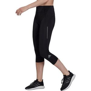 adidas Own The Run 3/4 Lauftight Damen - Schwarz, Größe XS