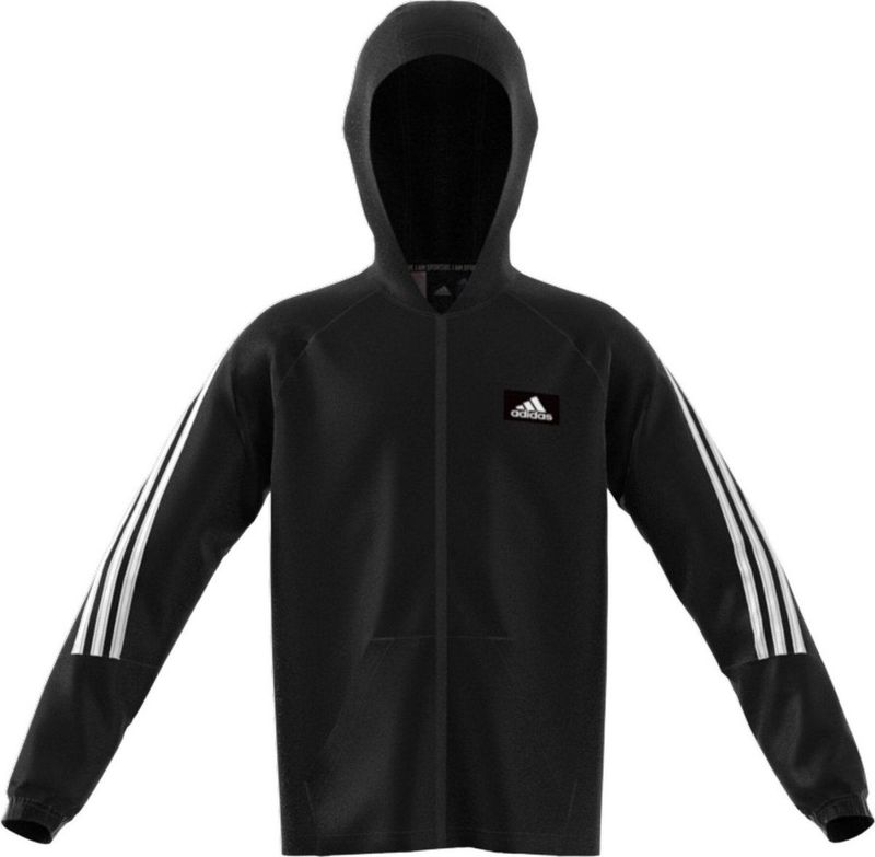 Adidas - Fi Sweatshirt - Zwart - Met Rits