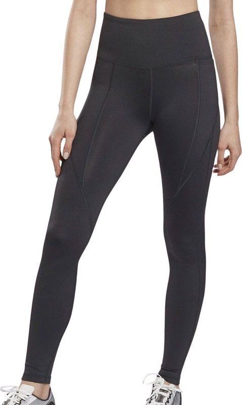 Reebok PP HIGH RISE TIGHT Dames Sportlegging Zwart