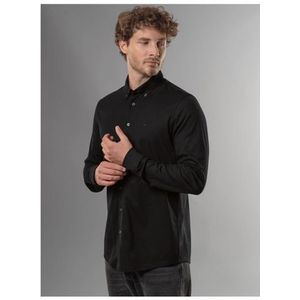 Trigema - TRIGEMA Business - Poloshirt - Zwart - Lange Mouwen - 100% Katoen