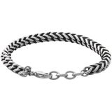 Skagen - Hulsten Armband - Zilverkleurig - Roestvrij Staal - Nylon