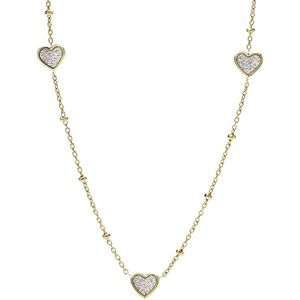 Fossil - Sutton - Halsketting - Goud - RVS