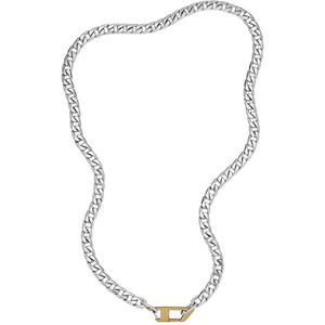 Diesel - Herenketting - Zilver - Roestvrij Staal - Gepolijst - Karabijnsluiting