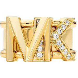 Michael Kors ring MKJ7836710 Metallic Muse goudkleurig
