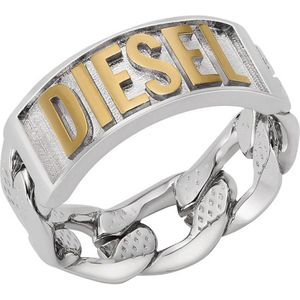 Diesel herenring in tweekleurig roestvrij staal DX142093110 63