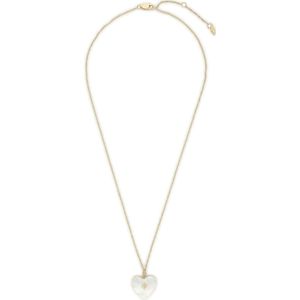 Fossil - Hartvormig Medaillon - Goudkleurig - Roestvrij Staal