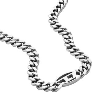 Diesel Ketting voor Mannen, Roestvrij Staal Choker Ketting, Lengte: 450mm+50mm, Breedte: 32mm, Hoogte: 15.5mm, DX1433040