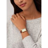 Fossil - RAQUEL ES5307 - Dames Horloge - Bruin - Roestvrij Staal - Quartz Uurwerk