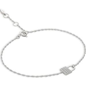 Fossil Sterling Zilveren Slot Schakeloorbellen voor Dames, JFS00626040