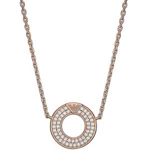 Emporio Armani Roségoudkleurige Sterling Zilveren Hangerketting voor Dames, EG3588221