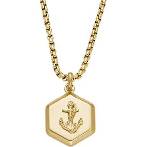 Fossil - Sutton Motifs - Ketting - Goudkleurig - Staal