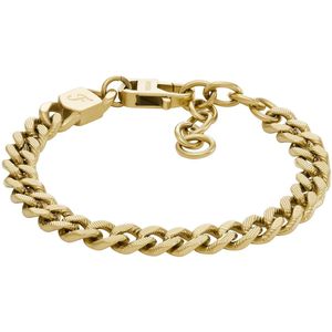 Fossil Harlow - heren Armband - goudkleurig