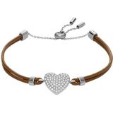 Fossil - Armband Leder, Edelstahl Armbänder & Armreife 1 ct Damen (43.69 € / 1 ct)