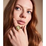 Fossil - ES5343 - Ring-Horloge - Goudkleurig - Flexibel Bandje